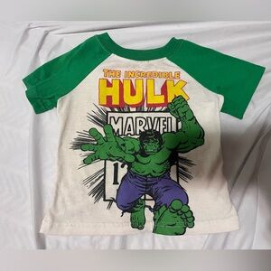 Marvel Hulk Kids Tee with Green and Yellow Accents